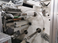 Machine de refendage et de rembobinage automatique sans arrêt avec enrouleur de turrent Euro Technical Auto Core Loading System
