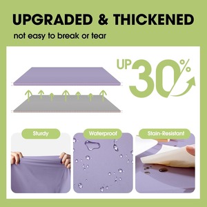 ผ้าปูโต๊ะแบบใช้แล้วทิ้งทรงสี่เหลี่ยมผืนผ้ากันน้ำมีหลายสีสำหรับอาหารค่ำวันคริสต์มาส - Product Image 4