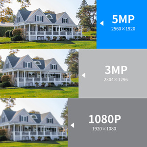 Kit de cámara de seguridad WiFi Plug-and-Play 4CH 2K con memoria de disco duro incorporada y sensor CMOS de almacenamiento de datos de tarjeta SD - Product Image 4