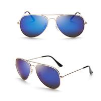 Lunettes de soleil de sport classiques en métal doré-Lentille PC polarisée UV400 Ombre légère Nouveauté Marque Modèle Novelty-001