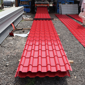 GUANGQIA prezzo a buon mercato rosso di colore zincato materiali di copertura lamiera ondulato in acciaio zincato pannello del tetto tegole - Product Image 3