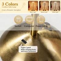 Lampe de table LED rechargeable sans fil, romantique et luxueuse, pour centre de table de mariage, restaurant, banquet, fête, décoration extérieure