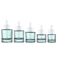 Botol Dropper Kaca Bening Gardiant Custom, Botol Silinder Mewah 30ml dengan Tutup Ulir untuk Esens, Dilengkapi Kotak Hadiah