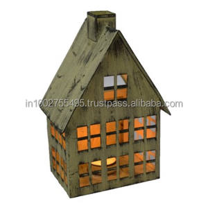 Portavelas Cuadrado Decorativo de Metal para el Hogar en Diferentes Acabados para Decoración de Navidad, Cumpleaños y Halloween - Product Image 4