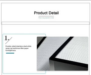 AHU 시스템 H13 H14 미니 플리트 헤파 필터 - Product Image 2