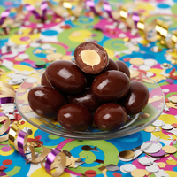 Fabricante de Dulces, Venta al por Mayor de Deliciosos Caramelos de Chocolate con Leche Rellenos, Crujientes y Redondos