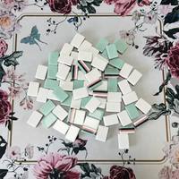 Set Mahjong Akrilik Mewah Botanical American 160 Ubin Fig Rose Owl Bamboo Butterfly Joker Hadiah Butik