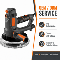Ponceuse murale électrique OEM RUTE DC de qualité professionnelle 220V 850W à vitesse variable, auto-aspirante, sans poussière, pour bricolage
