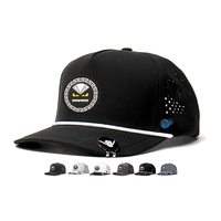 Gorra de Béisbol Personalizada de Moda, 100% Poliéster, Sin Estructura, de 5 Paneles, Unisex, Ajustable, con Orificios Cortados con Láser, Puntos Redondos, Cuerda, Gorra Deportiva