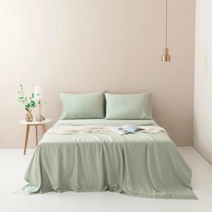 Soft Cooling Bamboo Fabric Queen <b>King</b> <b>Size</b> Custom Natural Bamboo Bedding Set with Pillowcase for Hotel Eco-friendly - Product Image 2