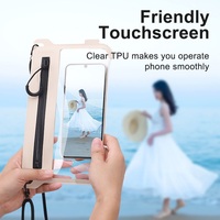 Pochette Téléphone Étanche en Gros IPX6 avec Bande Réglable, Grande Fenêtre Transparente, Taille et Couleur Personnalisables, Sac Étanche pour Mobile