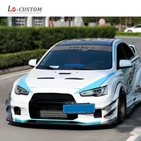 Kit carrosserie adapté pour Mitsubishi Lancer EX, pare-chocs avant EVO et jupes latérales, kit carrosserie VARI, pare-chocs arrière VARIS. Améliorez la carrosserie.