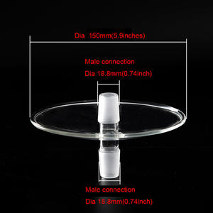 Haute qualité en gros Dia 18.8mm narguilé plaque de verre verre Shisha plateau <span class=keywords><strong>Chicha</strong></span> accessoires narguilé plaque de charbon de bois - Product Image 2