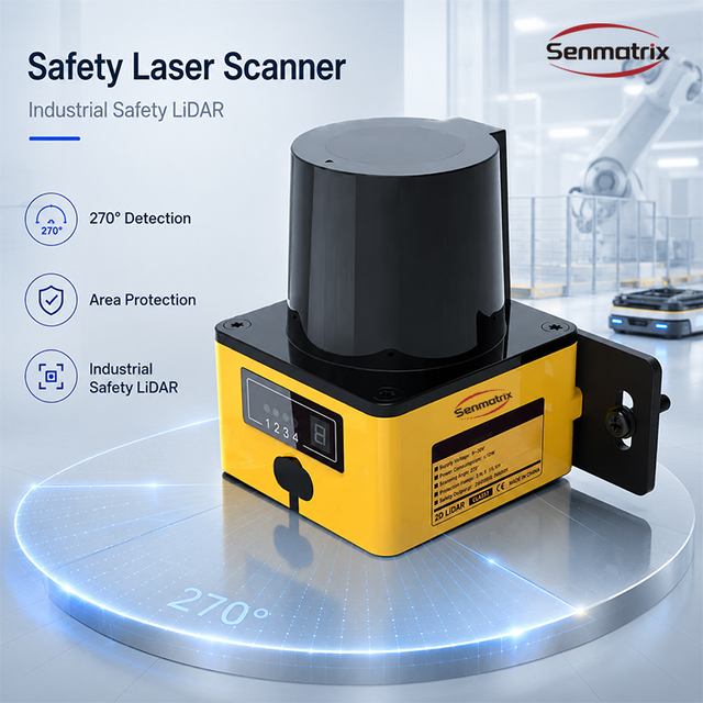 Industrial Safety Laser Scanner 10m Safety LiDAR Area Protection Sensor for Robot Cell and Warehouse Automation