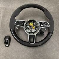 Volant en cuir pour Porsche Cayenne Panamera 911 718 Macan Facelift avec levier de vitesses et commutateur de mode