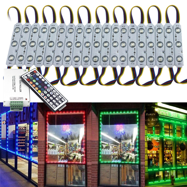 DB RGB SMD 5050 3 светодиодных модуля света 12 В с контроллером для вывески буквенного канала магазина