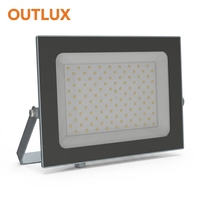 Projecteur LED extérieur étanche IP65 20-200W en aluminium, série avec capteur de puissance et température de couleur commutables, pour entrée de stade et jardin