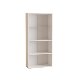 Bibliothèque à 2345 niveauxBibliothèque étagère à livres personnalisée Bibliothèque en bois blanc pour bibliothèques, études à domicile, bureaux et salles de classe - Product Image 1