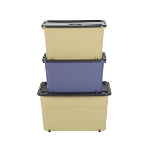 Hộp Đựng Đồ Bằng Nhựa Đa Năng Cổ Điển Lớn Trong Suốt Có Bánh Xe - Product Image 2