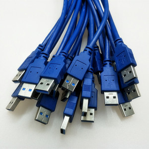 Lung Kay <b>Usb</b> 3.0 Am <b>To</b> Am Data <b>Cable</b> Blue 3a Fast Charging Copper Wire - Product Image 2