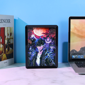 <span class=keywords><strong>Lampe</strong></span> <span class=keywords><strong>3D</strong></span> Anime en papier découpé Solo Leveling, boîte à ombre <span class=keywords><strong>LED</strong></span>, veilleuse alimentée par USB Type-C, cadeau créatif pour les fans, décoration de chambre - Product Image 4