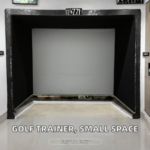 Simulateur de <span class=keywords><strong>golf</strong></span> personnalisé intérieur/extérieur avec filets d'écran, tissu d'impact pour les coups, simulateur de <span class=keywords><strong>golf</strong></span> d'entraînement en cage intérieure - Product Image 3