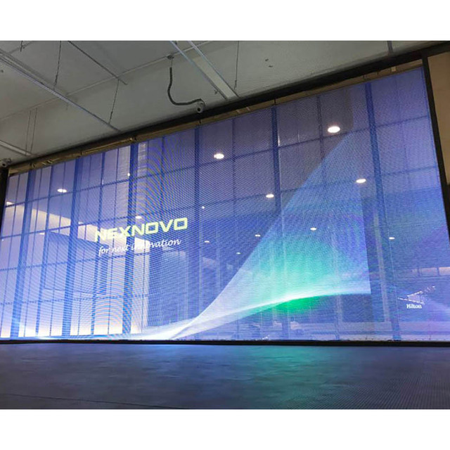 Lecede 72 Hours Aging Test Transparent LED Screen for Chain Store Brand Advertising Flexible Film Transparent Led Display