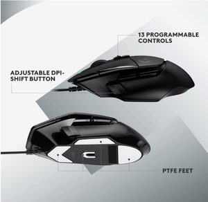 Souris de jeu filaire <span class=keywords><strong>Logitech</strong></span> <span class=keywords><strong>G502</strong></span> X, suivi 25K DPI, interrupteurs hybrides, pour PC de jeu FPS - Product Image 4
