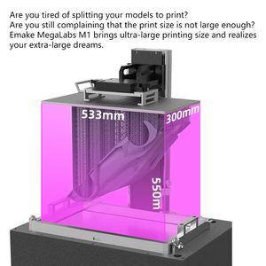 Emake <span class=keywords><strong>3D</strong></span> DLP megalabs M1 4K <span class=keywords><strong>3D</strong></span> máy in độ chính xác cao 533*300*550mm máy in công nghiệp Kích thước in lớn máy in <span class=keywords><strong>3D</strong></span> - Product Image 6