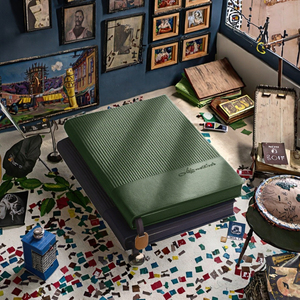 A5 disambung <span class=keywords><strong>Notebook</strong></span> Set lembut kulit penutup kualitas tinggi tampilan Logo Embossing untuk sekolah kantor kreatif bisnis buku harian hadiah - Product Image 3