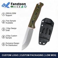 Cuchillo de Caza de Hoja Fija BM15002, Acero 8CR13MOV, Mango G10, Cuchillo de Supervivencia para Exteriores, Venta al Por Mayor, Suministro Directo de Fábrica