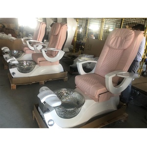 Kisen Multifunctional Black White Pink Throne Manicure Luxury Pedicure Chair with <b>Remote</b> <b>Control</b> for Beauty Salon - Product Image 2
