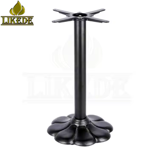 Antike Esstisch basis aus Gusseisen Vintage Blumen stil Metall bein für Schlafzimmer im Freien Café Restaurant und Wohn möbel - Product Image 3