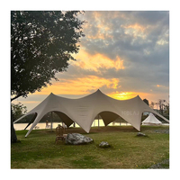 Tente extensible robuste imperméable et ignifuge pour événements extérieurs de grande envergure, idéale pour mariages, fêtes, salons professionnels et expositions (vente en gros)