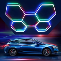 Lampes de travail en nid d'abeille ETOP, éclairage hexagonal DIY pour atelier automobile, garage, panneau lumineux pour plafond d'atelier automobile