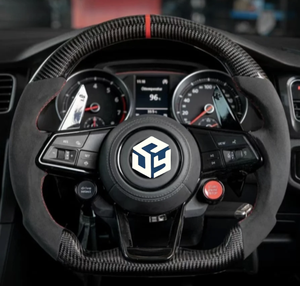 <span class=keywords><strong>Volante</strong></span> Universal deportivo de fibra de carbono para coche para Volkswagen VW <span class=keywords><strong>GOLF</strong></span> POLO MK6 MK7, <span class=keywords><strong>volante</strong></span> con pantalla LED de fibra de carbono - Product Image 5