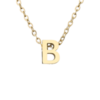 Collar con Colgante de Letra Inicial en Inglés, de Acero Inoxidable JY, Chapado en Oro de 18K, con Nombre Personalizado, Regalo de Cumpleaños