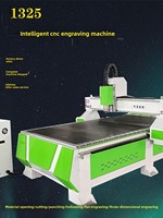 Machine de gravure CNC entièrement automatique pour le travail du bois, modèle 1325, pour la gravure de précision sur mousse, jade, pierre, monuments, métal et signalétique publicitaire