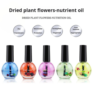 Aceite Nutritivo Anti-Piel Muerta y Protector de Espinas para Bordes de Uñas, Solución para Pintar Uñas con Flores Secas - Product Image 3