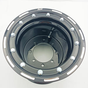 Pièces ATV UTV <span class=keywords><strong>Raptor</strong></span> 700 Banshee <span class=keywords><strong>350</strong></span> YFZ450 450r LTZ400 9x8 Jantes de course en aluminium avec anneau noir fraisé - Product Image 3