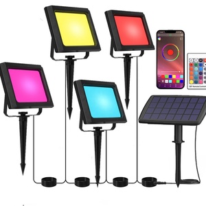 Lámpara Solar RGB para Jardín, Focos LED para Exteriores - Product Image 1