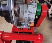 BSR BSR338S Pequeño Tractor Cultivador de Cadena Única con Motor Diésel de 173F/7HP Refrigerado por Aire para Labranza Agrícola