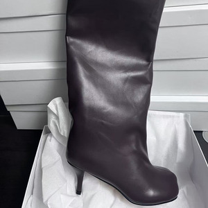 Sepatu bot heel wanita, Kasut tanggal tinggi selutut jari bulat nyaman untuk perempuan - Product Image 6