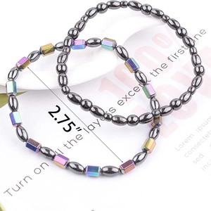 Ventes Flash : Chaîne de cheville en perles d'hématite noire, magnétique, pour la thérapie, l'amincissement et la perte de poids, bijou de mode et de bien-être - Product Image 4
