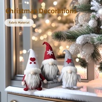 Gnomo Navideño Hecho a Mano, Ecológico y Ligero, Muñeco de Peluche sin Rostro de Santa Claus, Adorno Nórdico Sueco, Elfo Tomte, Decoración Festiva de Navidad