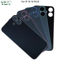 Couvercle en verre de batterie arrière de téléphones portables à grand trou pour le remplacement du boîtier arrière de l'iPhone16 16plus