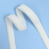 Bande élastique en Spandex/Nylon avec dentelle picot et bordure extensible pour sous-vêtements, vêtements et textiles de maison ODM OEM