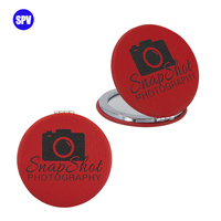 Miroir de maquillage compact pliable à interrupteur magnétique, miroir de poche rond de style classique, portable, Supernova, marque privée