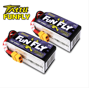 <span class=keywords><strong>Tattu</strong></span> 1550mAh <span class=keywords><strong>4s</strong></span> 100C 14.8V <span class=keywords><strong>FunFly</strong></span> XT60 Plug Ready Stock Lipo Battery Pack pour la pratique - Product Image 5