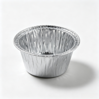 Gobelet à œufs rond en aluminium argenté, bol en aluminium pour la cuisson